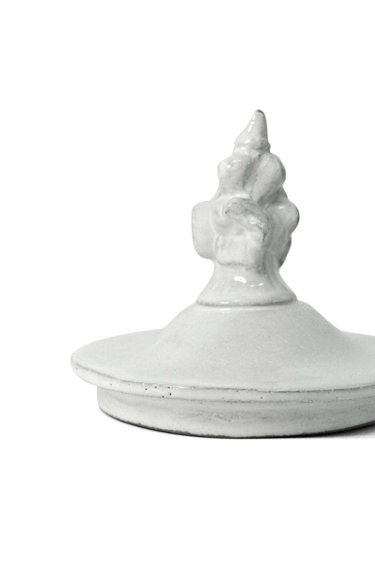 Astier de Villatte - Glass Candle Lid - Bouquet shaped handle