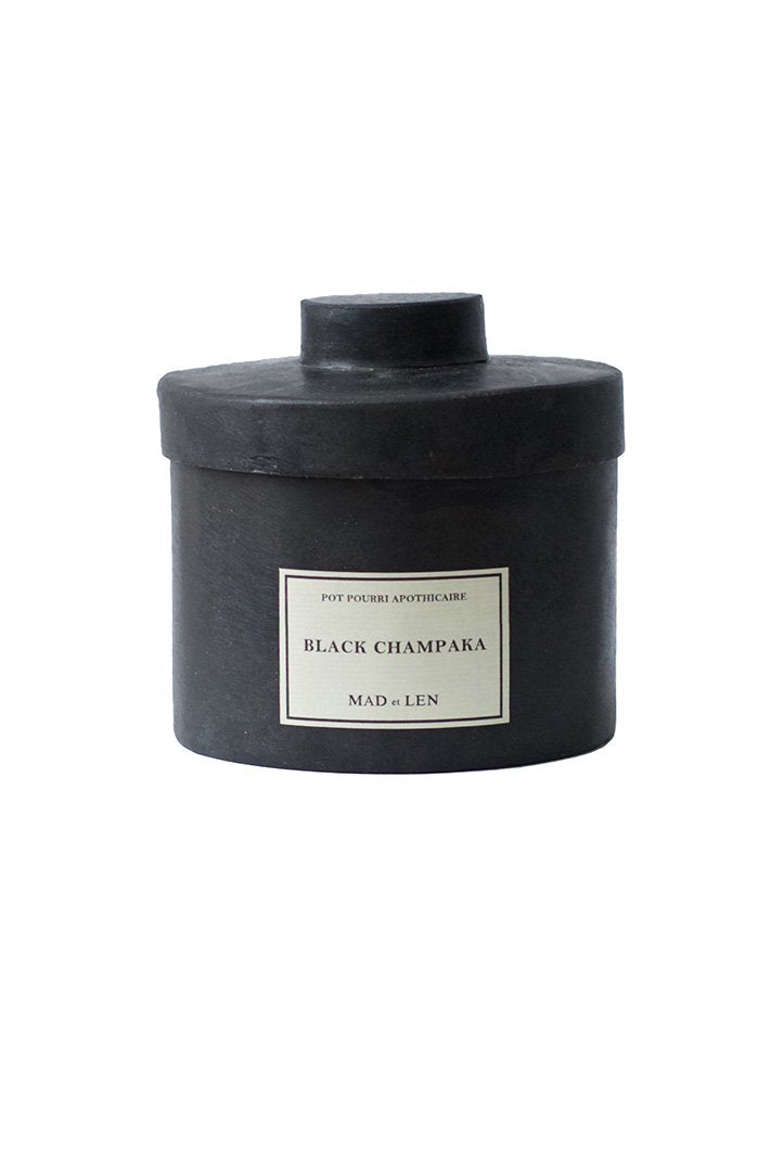 Pot Pourri d'Apothicaire BLACK LAVA ROCK - BLACK CHAMPAKA - 300g