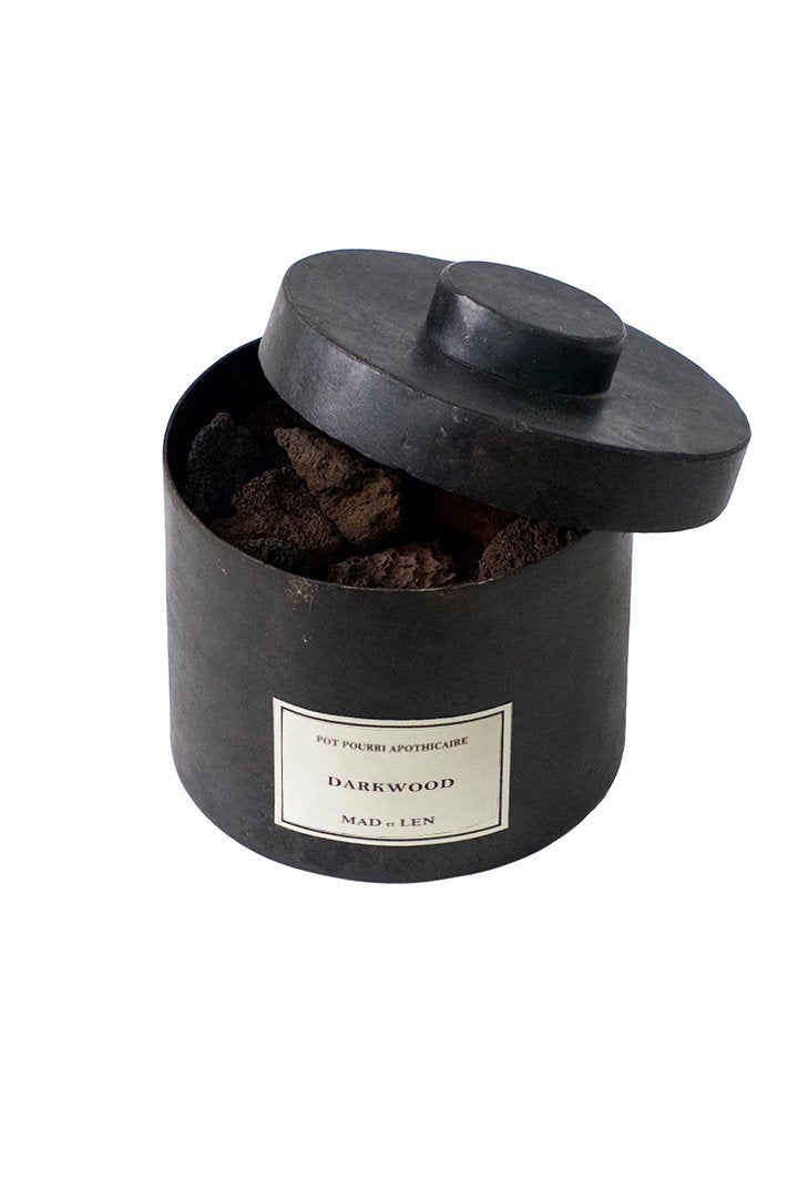 Pot Pourri d'Apothicaire BLACK LAVA ROCK - DARK WOOD - 300g