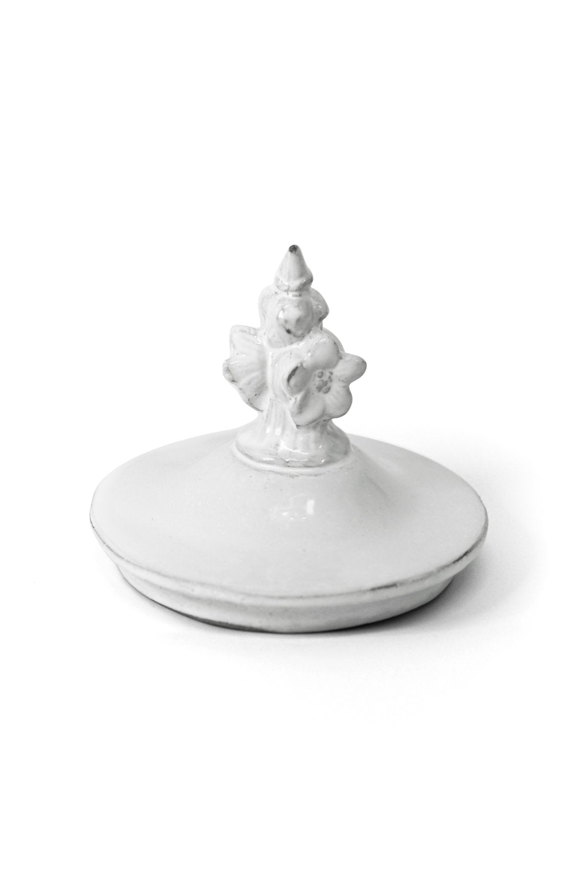 Astier de Villatte - Glass Candle Lid - Bouquet shaped handle